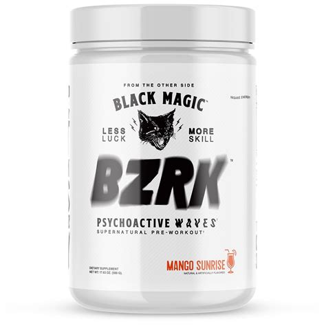 Bzrk black spell elixir pre workout